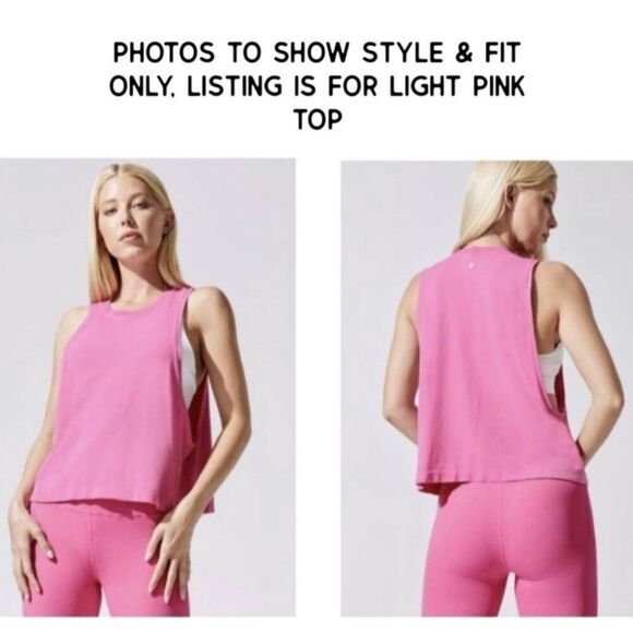 Spiritual Gangster Pink Tonal Logo Tank Small - Picture 2 of 2